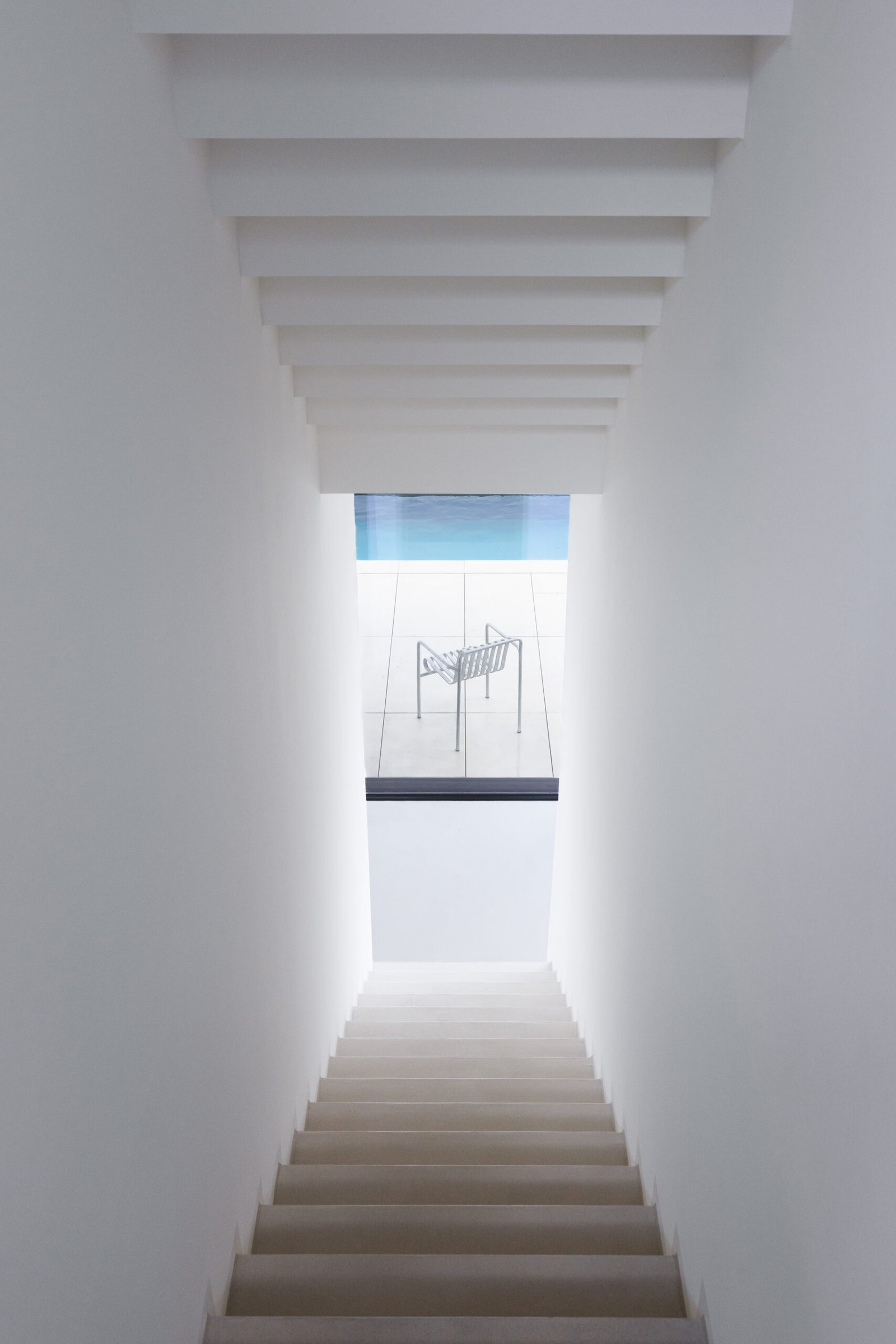 Modern white house exterior